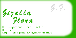 gizella flora business card